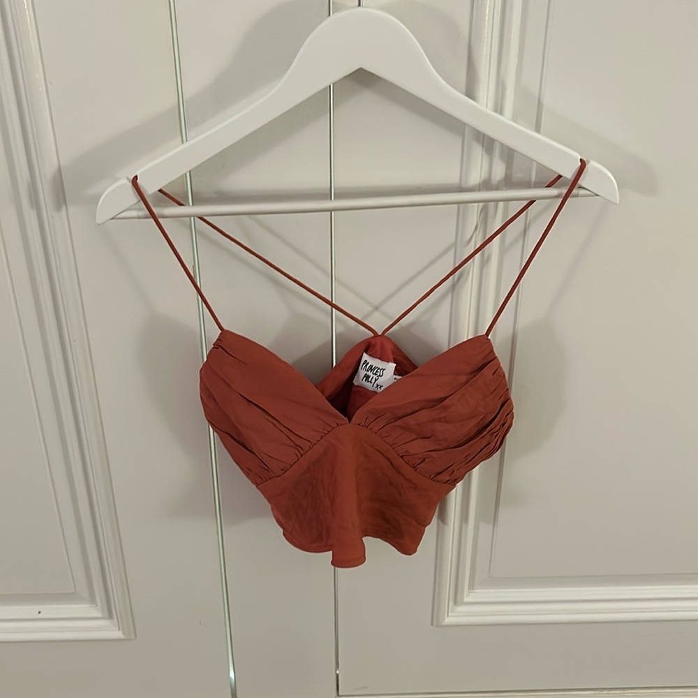 Princess Polly Red Cropped Top